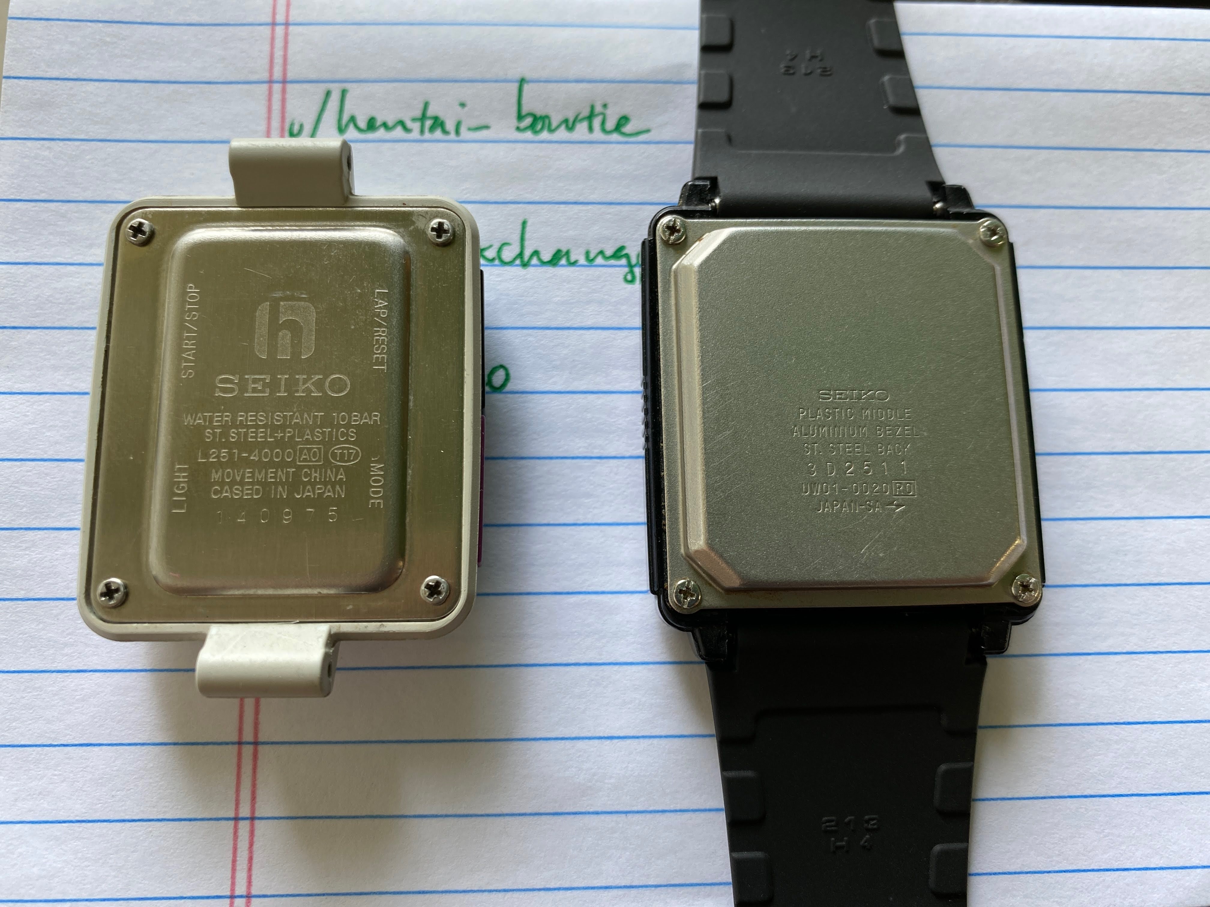 WTS] Seiko Data-2000 and Timetron L251-4000 | WatchCharts Marketplace