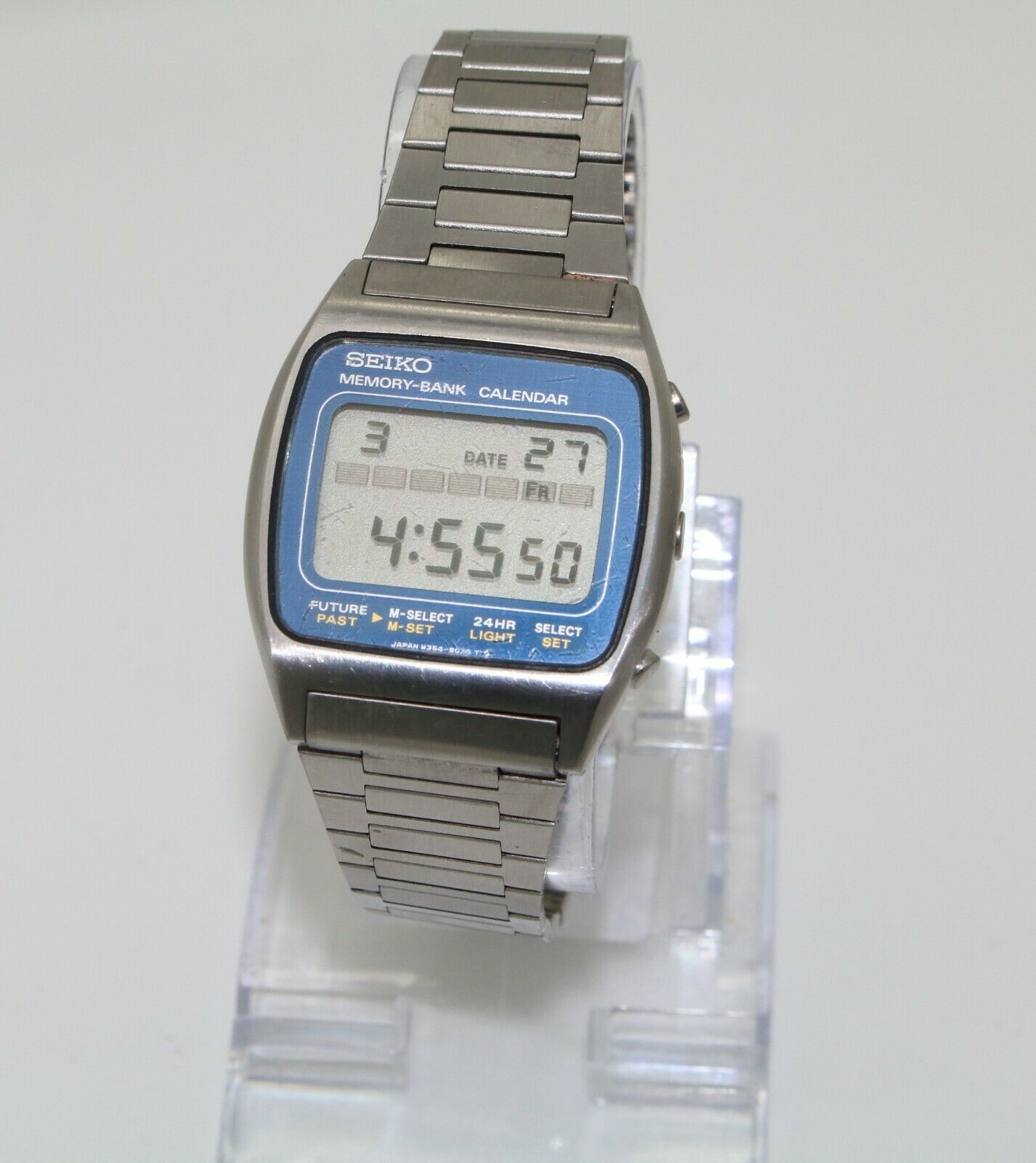 1978 Seiko M354-5020 James Bond Mens Watch Memory Bank 
