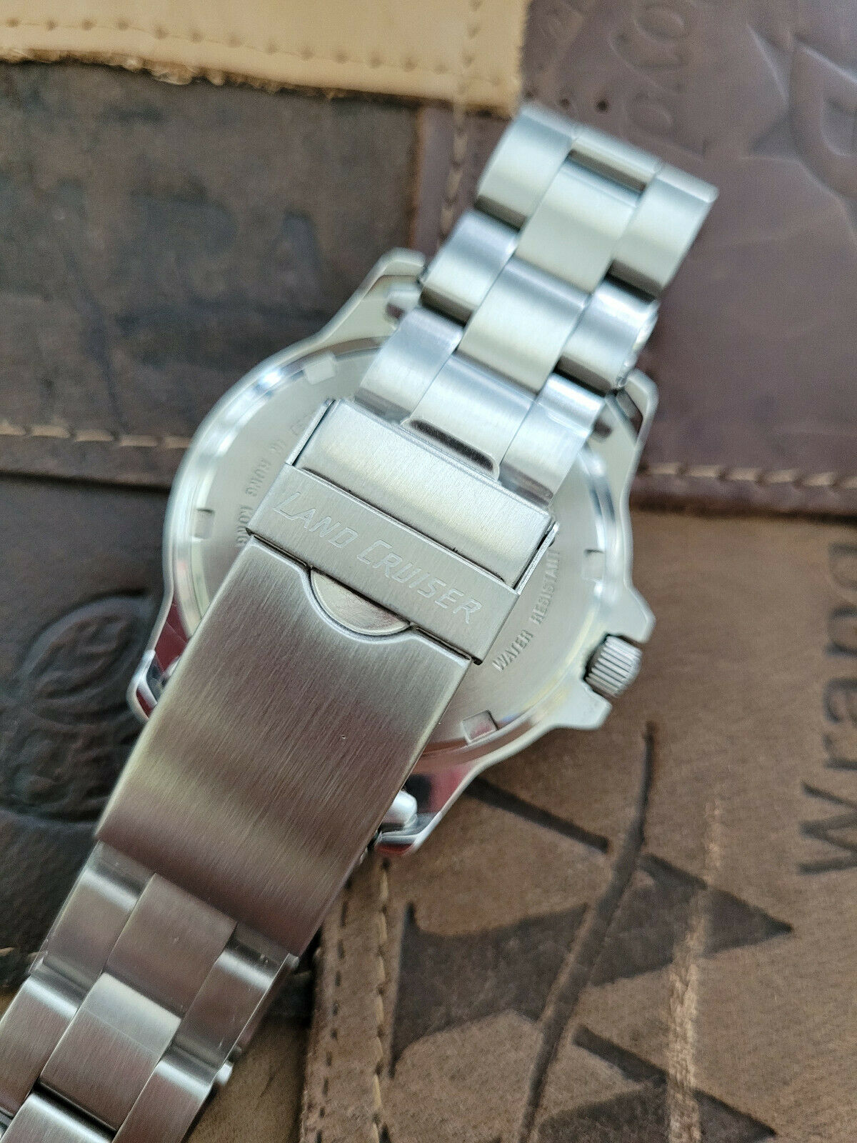 Seiko Toyota Land Cruiser Watch Stainless Steel LC003 Blue Dial 