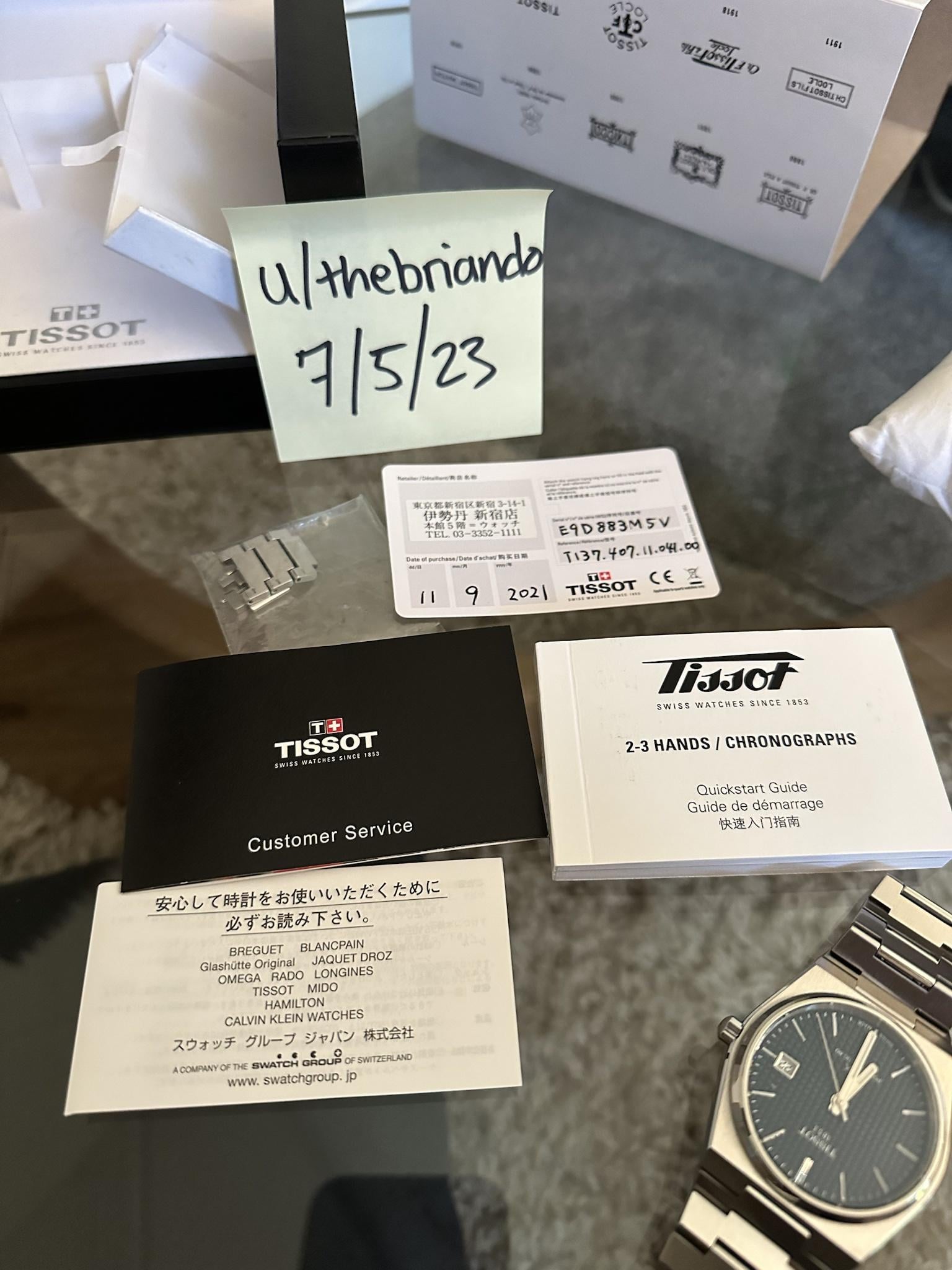 WTS] Tissot PRX Powermatic 80 Navy Dial 40mm | WatchCharts