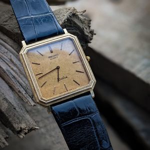 WTS]SEIKO Dolce 6730-5160 10kt Solid gold original strap