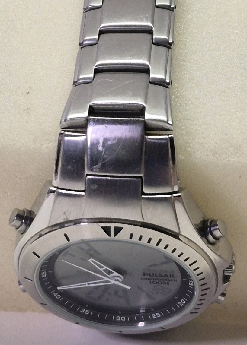 Rare Pulsar Seiko NX01-X001 Chronograph Analog / Digital Dual