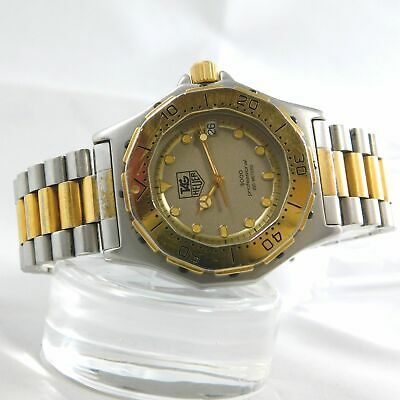 TAG HEUER 934.213 DATE GOLD SILVER BOY'S VINTAGE WATCH SWISS MADE