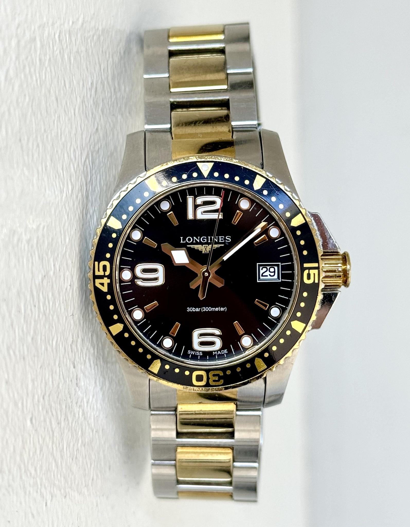 WTS Longines HydroConquest Two Tone 34mm WatchCharts Marketplace