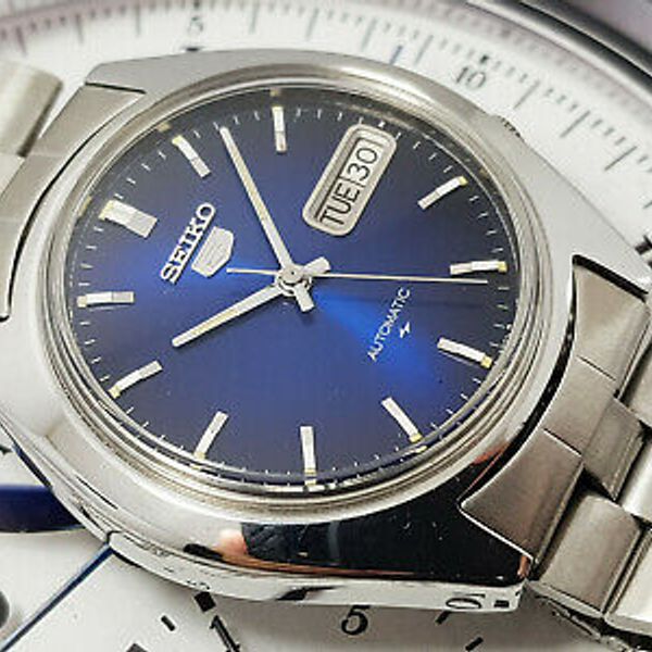 RARE VINTAGE SEIKO AUTOMATIC 7009-8040 BLUE DIAL WATCH GENTS. | WatchCharts