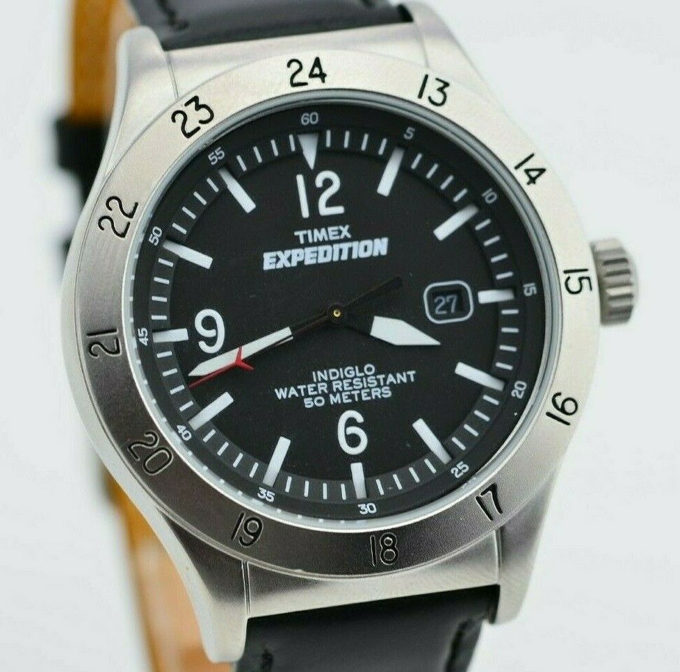 I195 Vintage Timex Expedition Indiglo Quartz Watch 905 W4 Original 