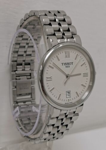 Vtg Tissot T983 Slimline Steel 34mm Sapphire Crystal Cal ETA