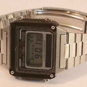 Retro SEIKO SPORTS 100 A628-5010 LCD Solar Watch on Original