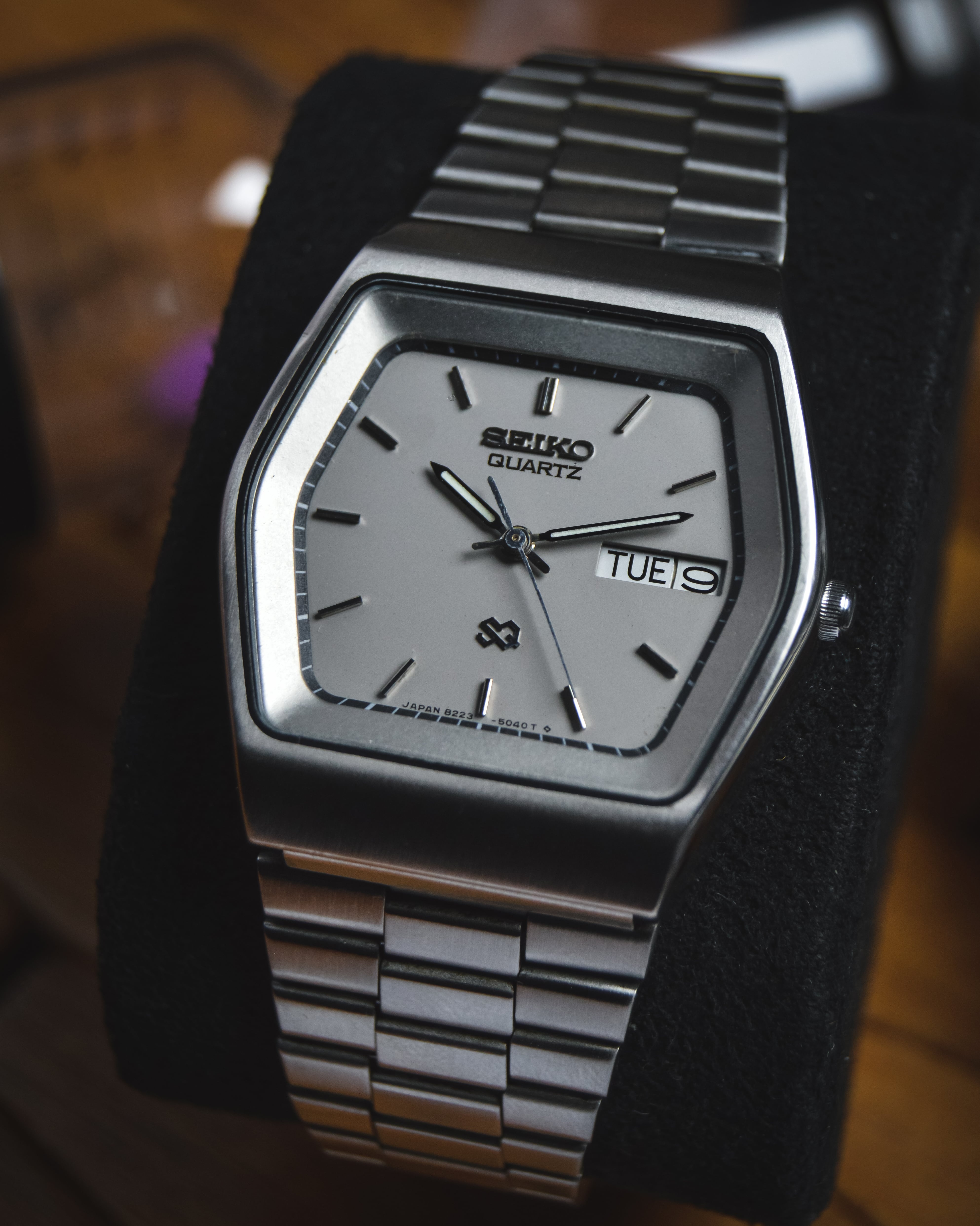 wts] 1980 vintage SEIKO Quartz 8223-504A ✨ retro Hexagonal Case