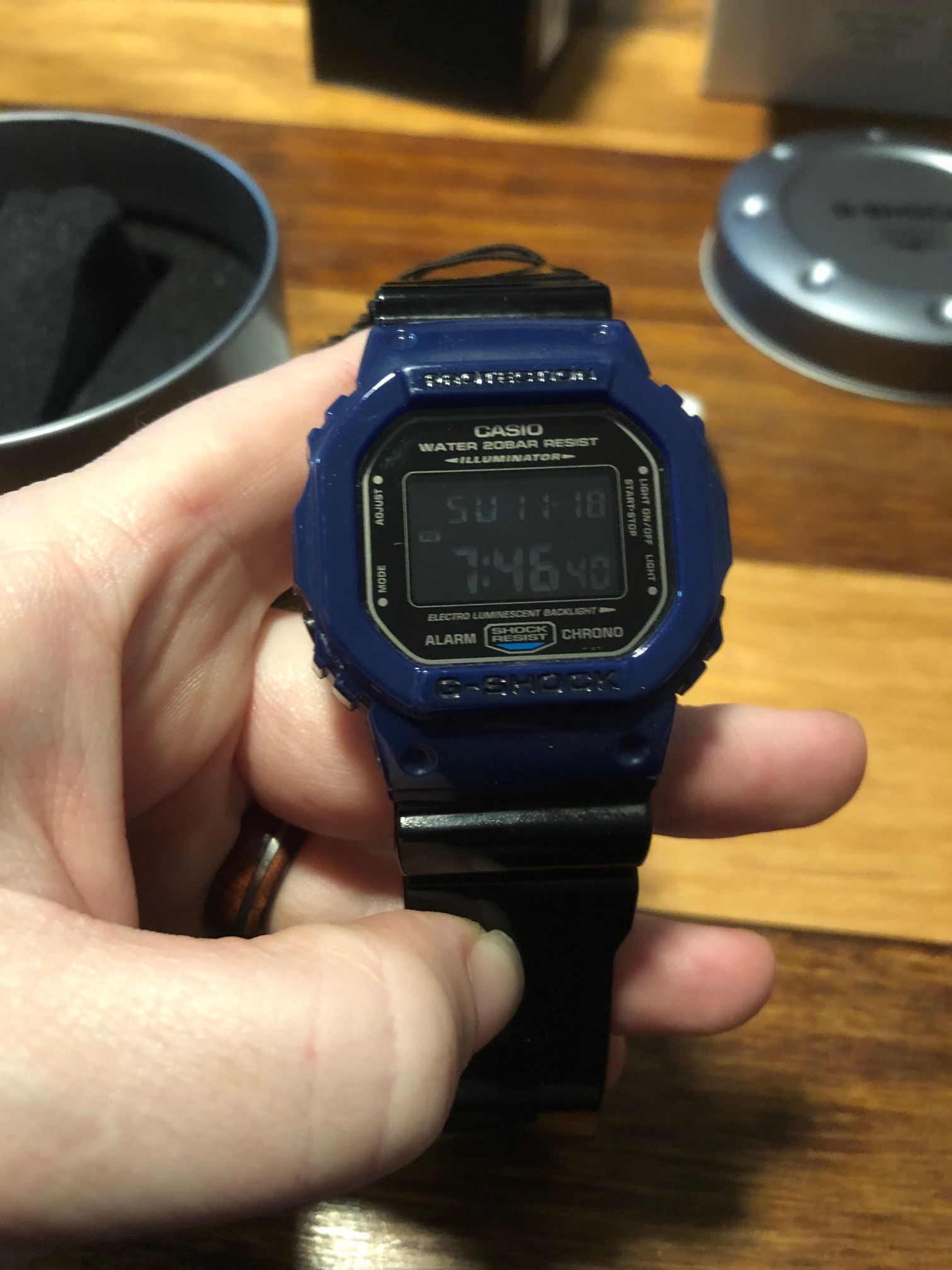 FS: G-Shock Black/Blue DW-5600JP-2JR 