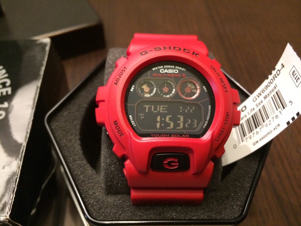 希少 G-SHOCK GW-6900RD-4JF バーニングレッド タフソーラー G-SHOCK バーニング・レッド GW-7900RD-4JFの製品画像 - 価格.com