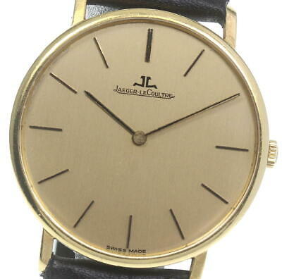 JAEGER LECOULTRE 18K Yellow Gold cal.895 gold Dial Hand Winding