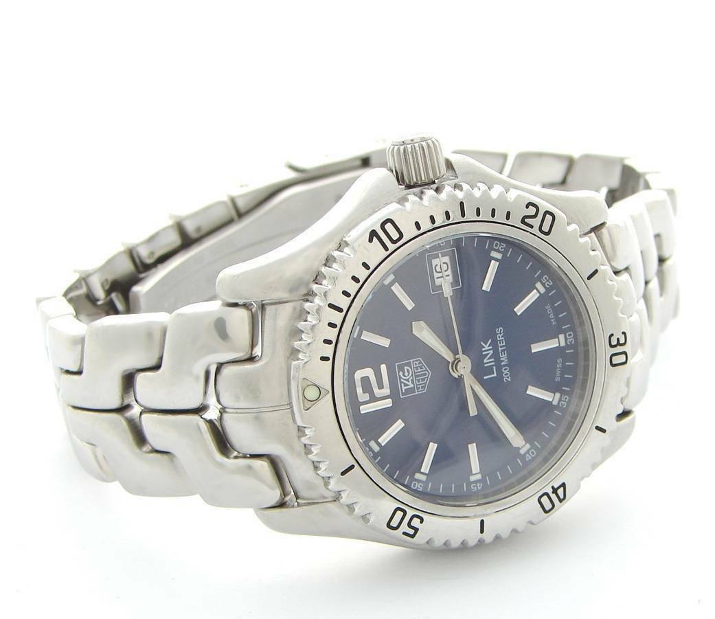 TAG HEUER LINK WT1213 0 WATCH 36MM BLUE DIAL REDUCED WatchCharts