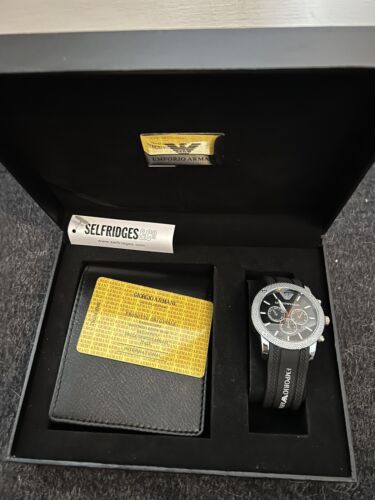 Emporio armani watch and wallet set discount