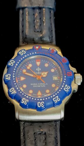 Zodiac Swiss Formula 200 Meters Blue Face 30mm Ladies Watch 708.81