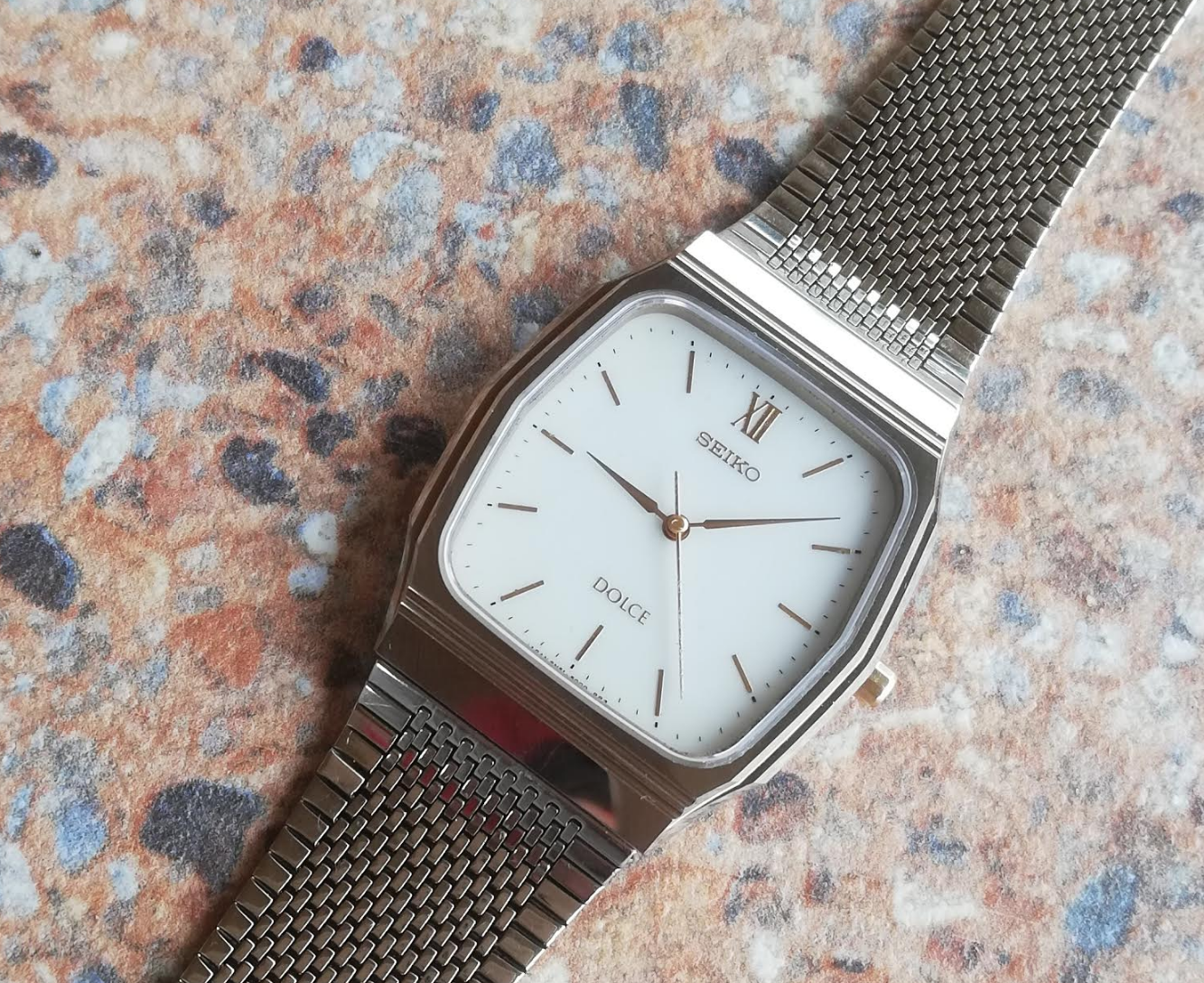 時計 SEIKO DOLCE TUNGSTEN CARBIDE 8N51-5000 Seiko Dolce 8N51 5000 High Accuracy Quartz HAQ February 1993