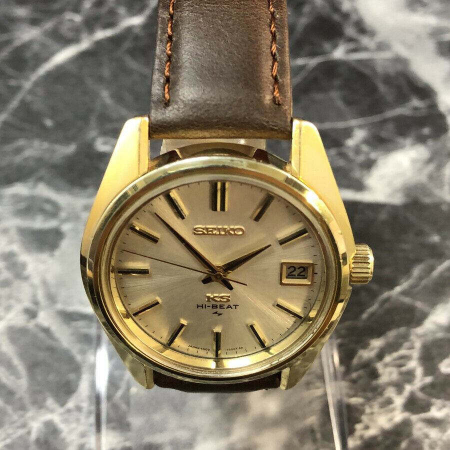 OH, Vintage 1973 45KS KING SEIKO 4502-7001 25J Hand-Winding Gold