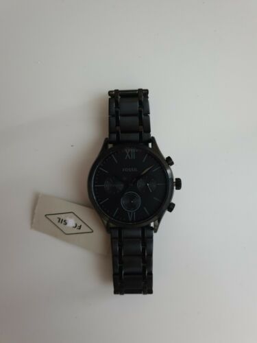 Fenmore midsize multifunction deals black stainless steel watch