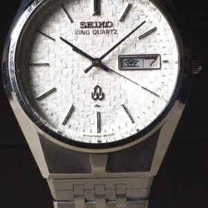 ロ*ブ様 [15182]SEIKO KING QUARTZ 0853-8035 SEIKO King Quartz 0853 8035 Watch 35mm Day Date SS Bracelet