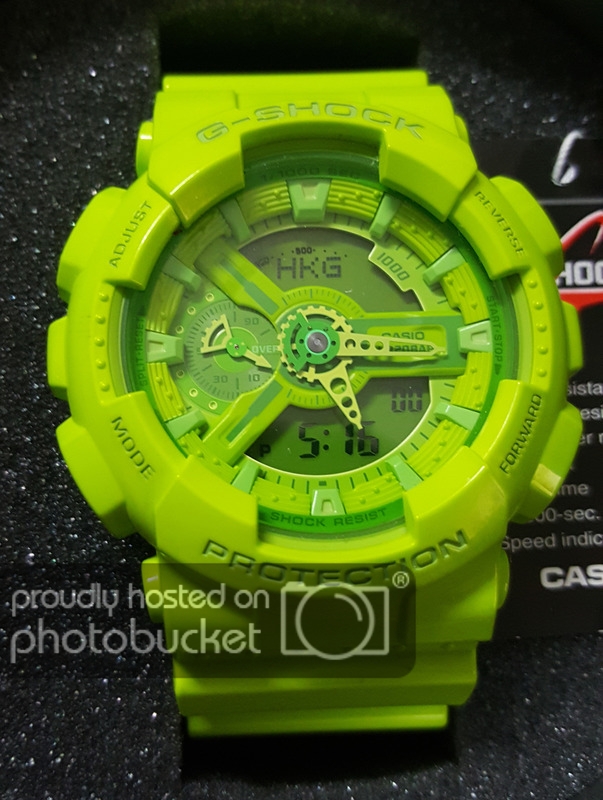 NOS BNIB Casio G-Shock GA-110B-3DR Hyper Colors Green. | WatchCharts