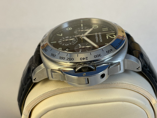 FS Rare Panerai PAM162 F Chrono 44mm Pre Daylight Complete. New