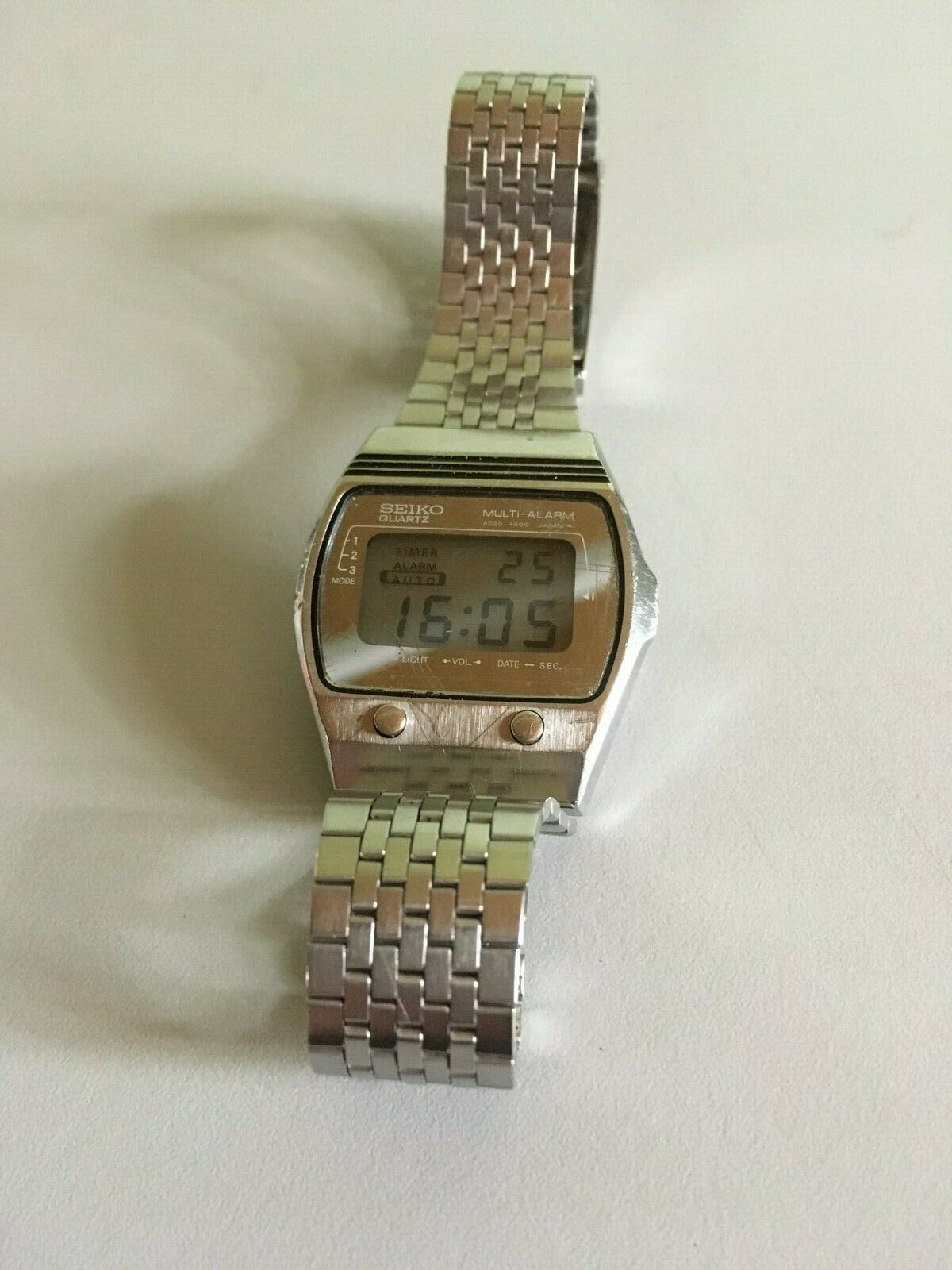 Vintage SEIKO A029-4000 digital LCD watch all original new battery working  1978 | WatchCharts