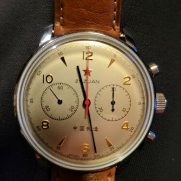 1963 Red Star Seagull 21 Zuan 42mm Watch With High End Leather Strap