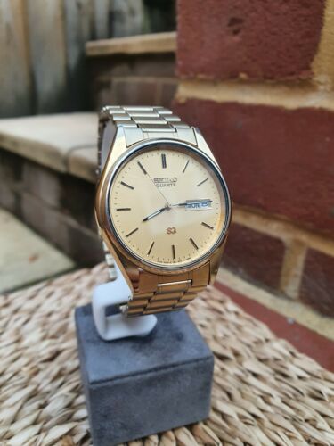 Vintage Seiko SQ Quartz Men's Watch 5Y23-8A11-A4 Gold Tone | WatchCharts