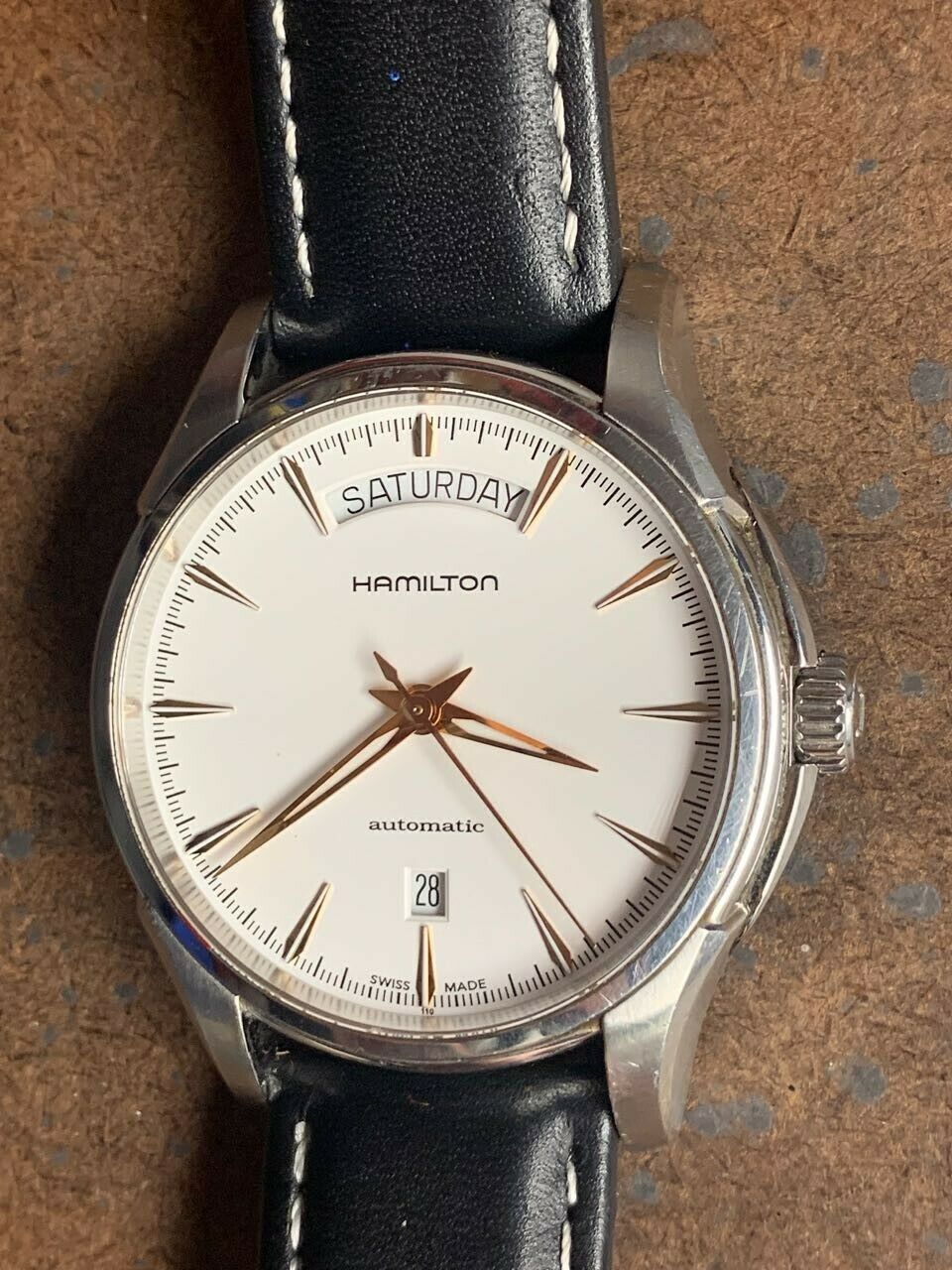 Hamilton H325050 Day-Date Jazzmaster Automatic Men's | WatchCharts