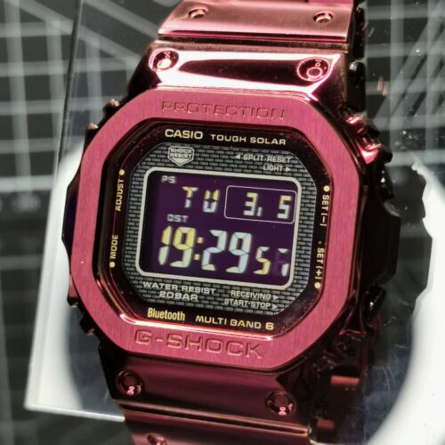 G-Shock BORDEAUX Red GMW-B5000 Limited Full Metal Square Casio GMW
