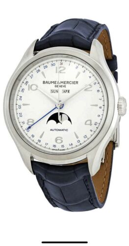 Baume et Mercier Clifton Moonphase Automatic White Dial Men s