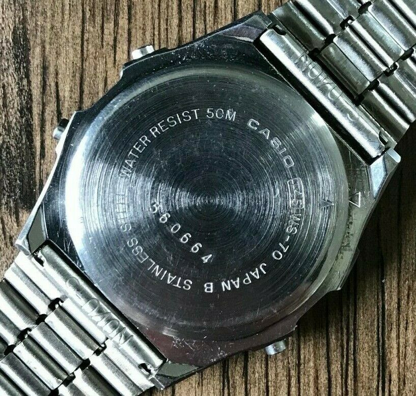 RARE Vintage 1982 Casio WS-70 Marlin Sailboat Digital Diver Watch