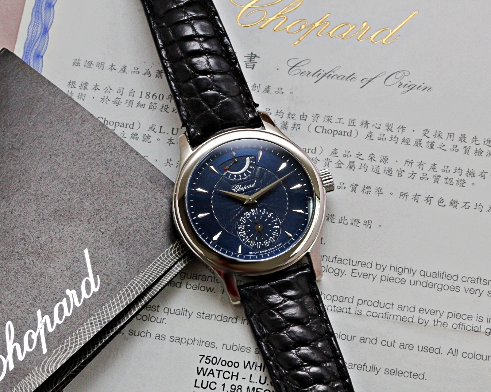 WTS Chopard L.U.C Quattro 1.98 16 1863 w original box and