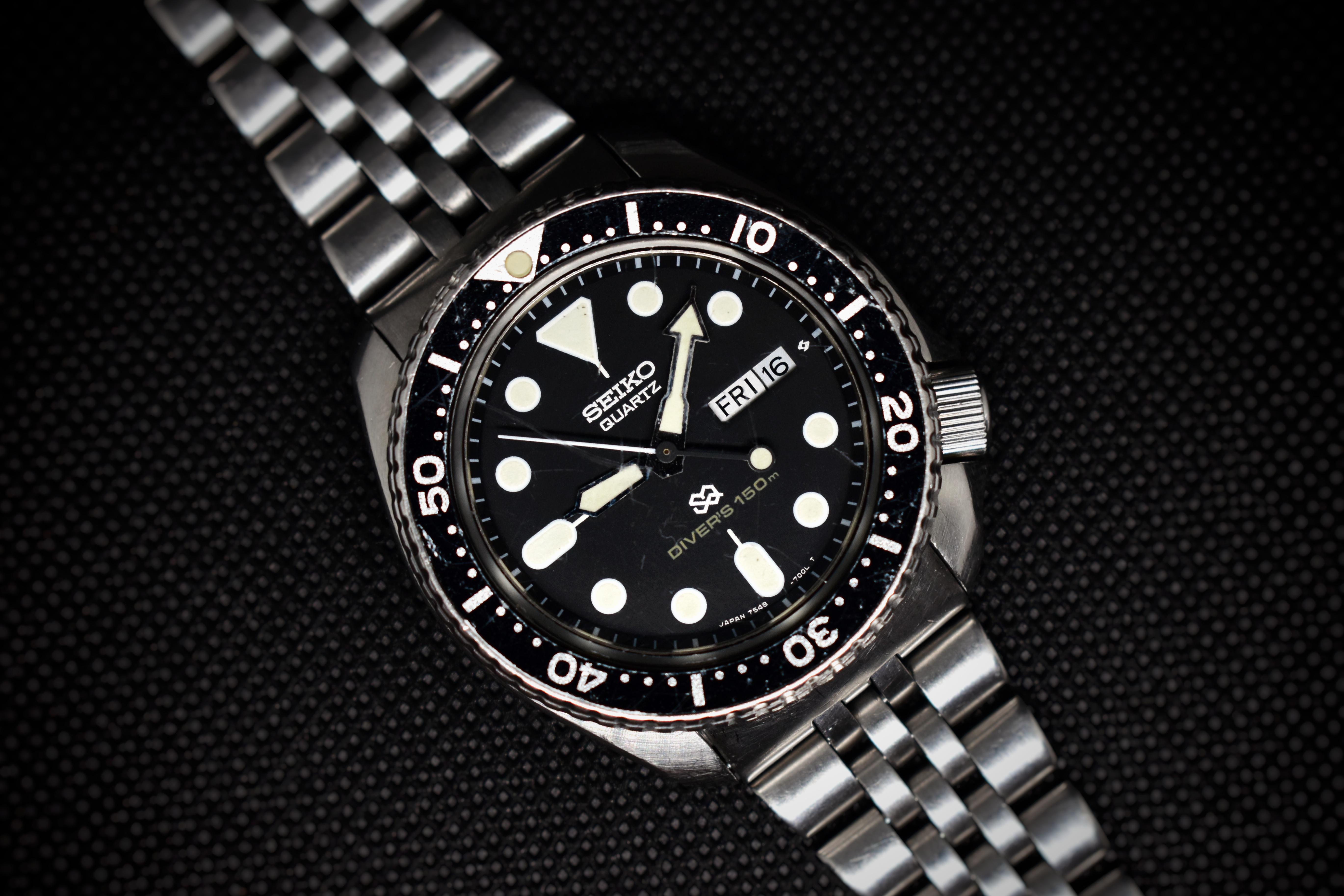 松字 WTS] Seiko 7548-7009 Quartz Diver on OG Z199 Bracelet