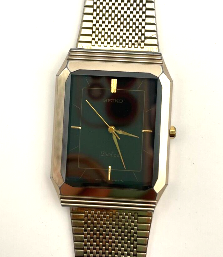 w060] Seiko Dolce Watch 7741-5080 Mens Quartz Tungsten