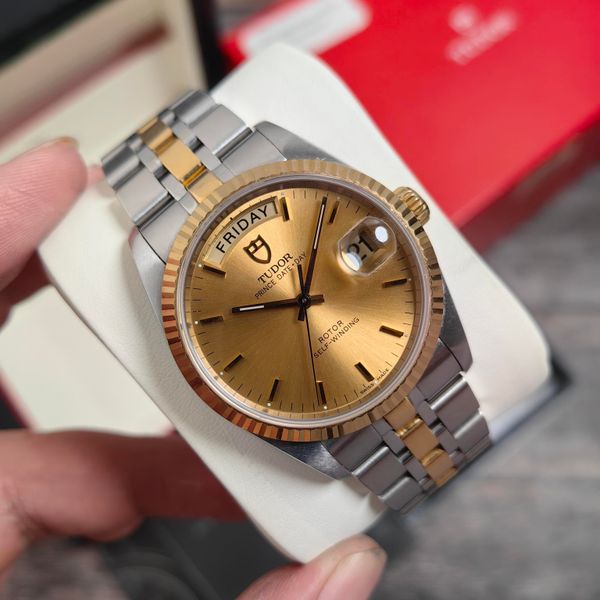 [WTS] Tudor Prince Daydate Two Tone Champagne Dial 76213 36mm Box and ...