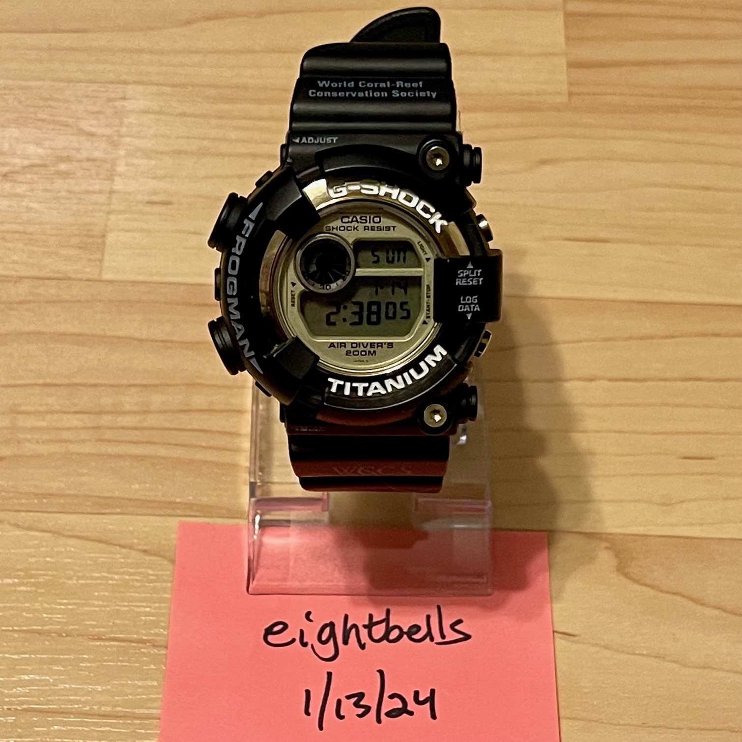 WTS] Casio G-Shock DW-8201WC-9T WCCS Frogman Black & Gold