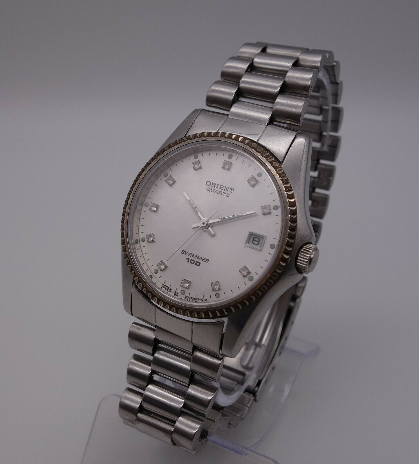 Orient Swimmer 100 Silber Quartz Datum Orient D3711 1J Made in
