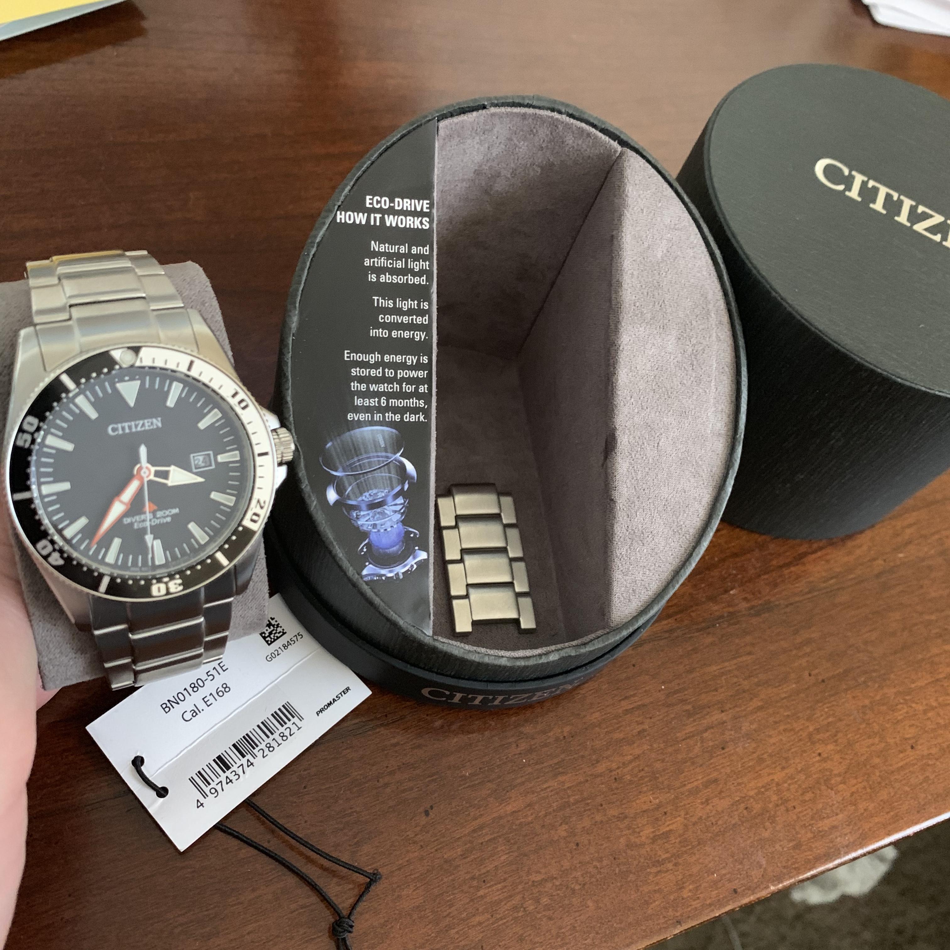 FS Citizen Excalibur BN0180 51E Eco Drive ISO Diver LNIB WatchCharts Marketplace