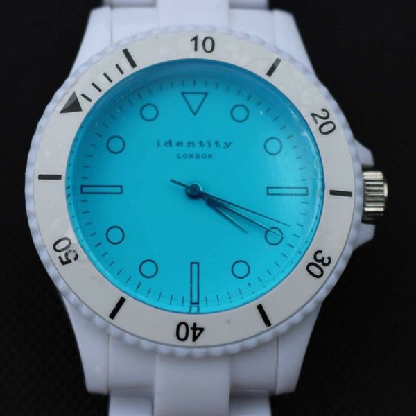 IDENTITY LONDON BLUE & WHITE BRACELET WATCH | WatchCharts Marketplace
