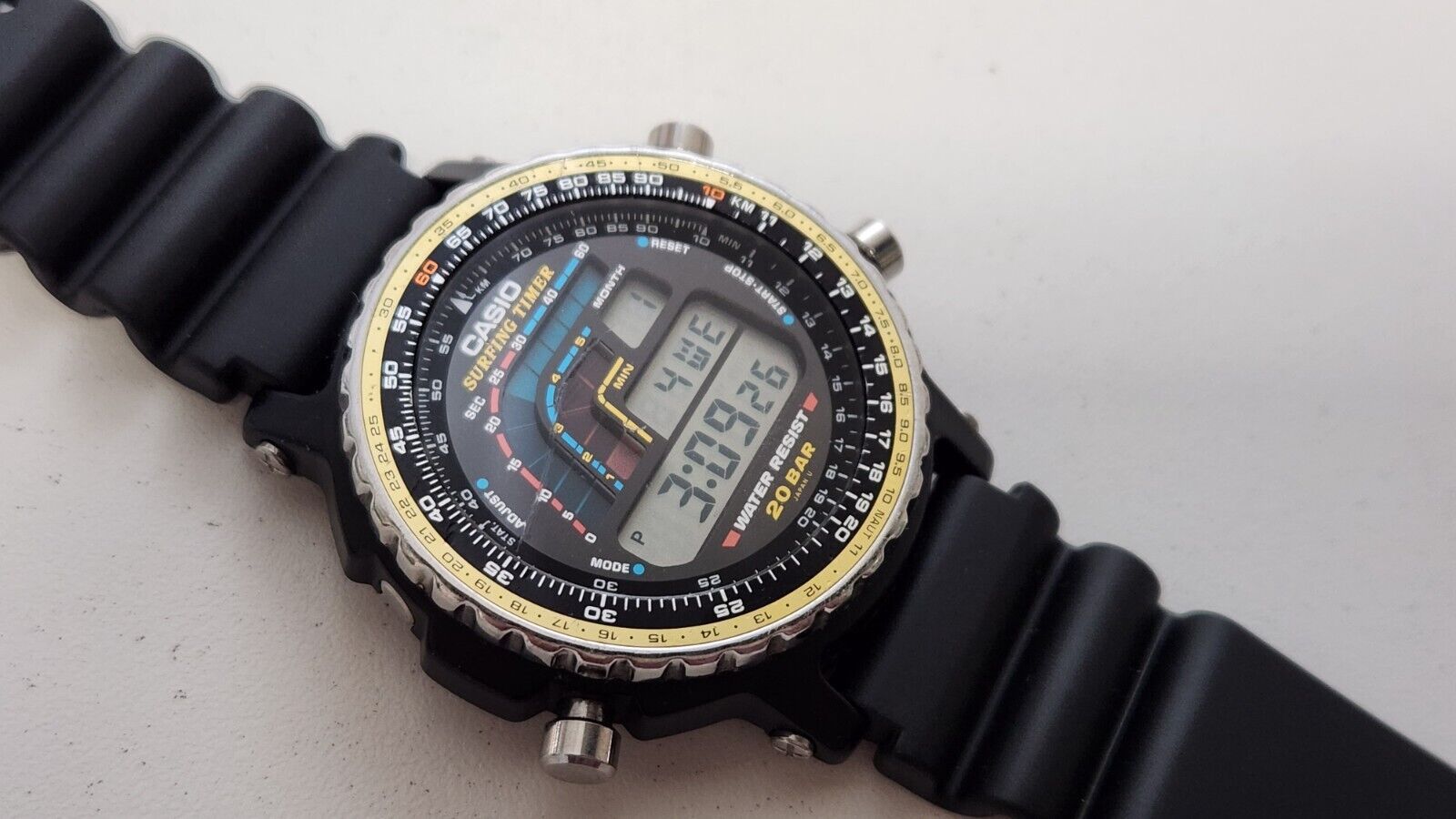 VINTAGE CASIO SURFING TIMER WATCH DW-403 MADE IN JAPAN