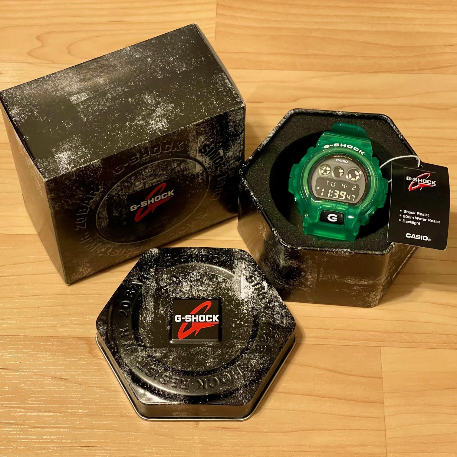 WTS] Casio G-Shock DW-6900JT-3DR Green Jelly Skeleton Negative