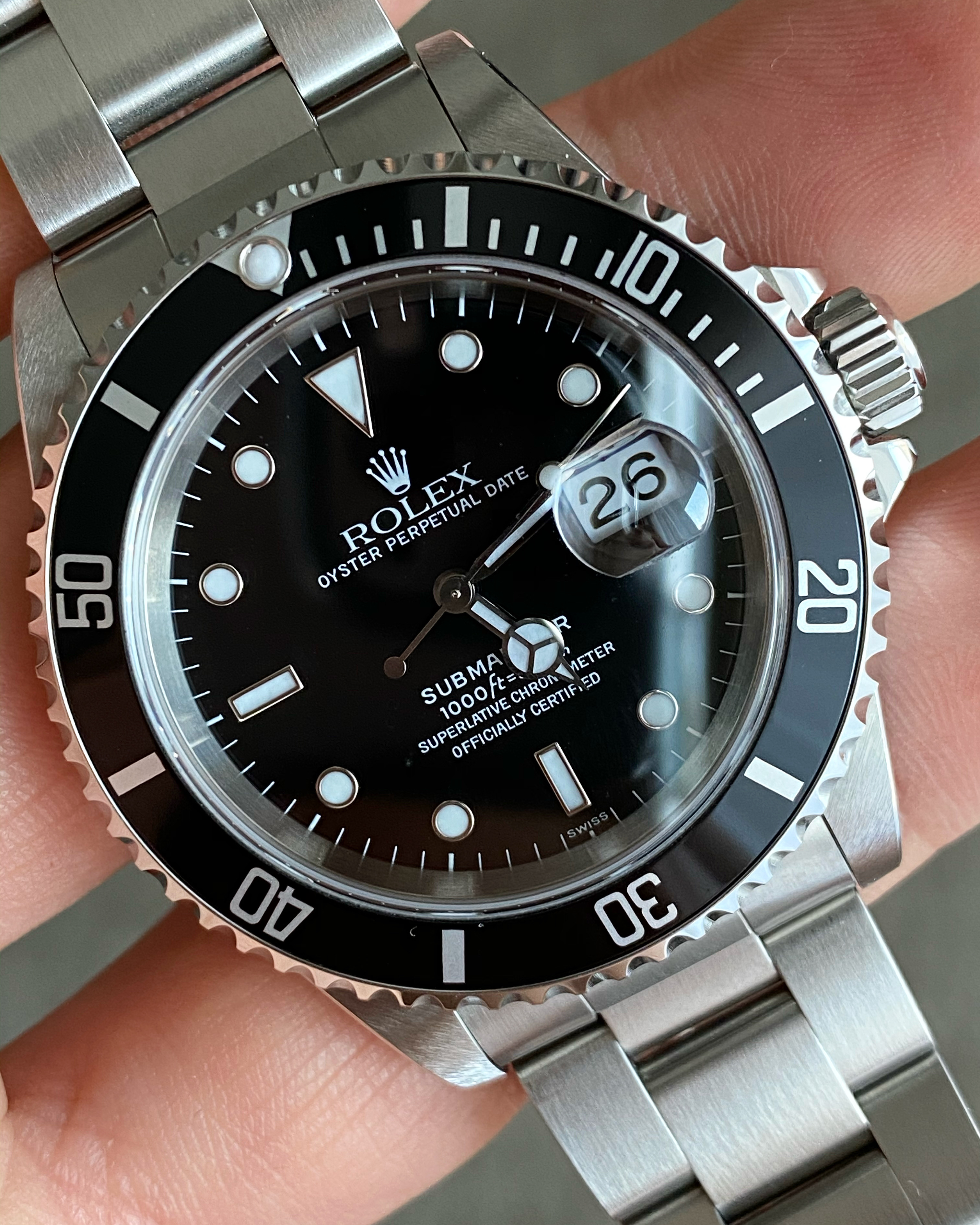 Rolex submariner 2024 16610 swiss only