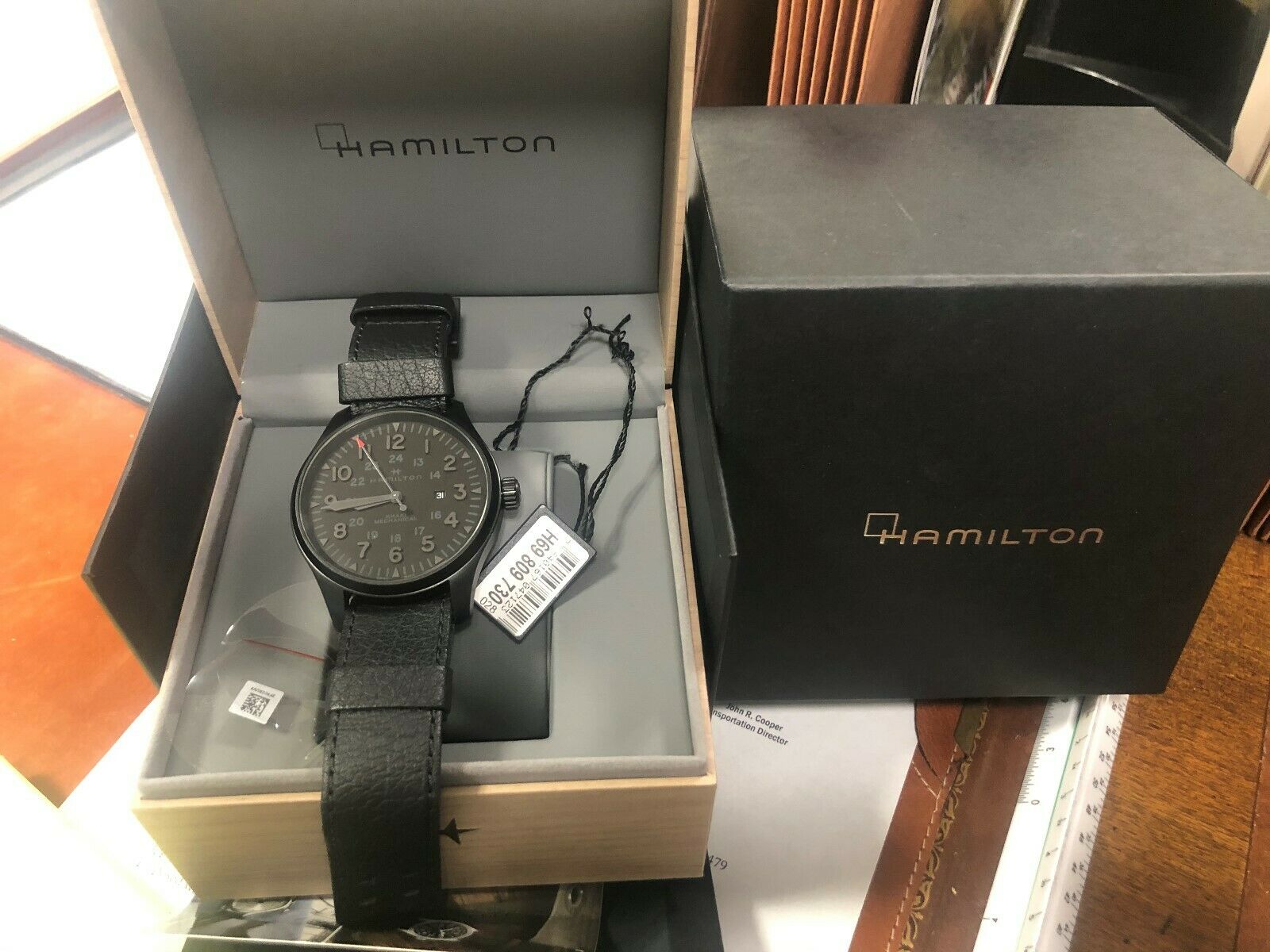 Hamilton khaki field 50mm limited edition of 500 in black pvd