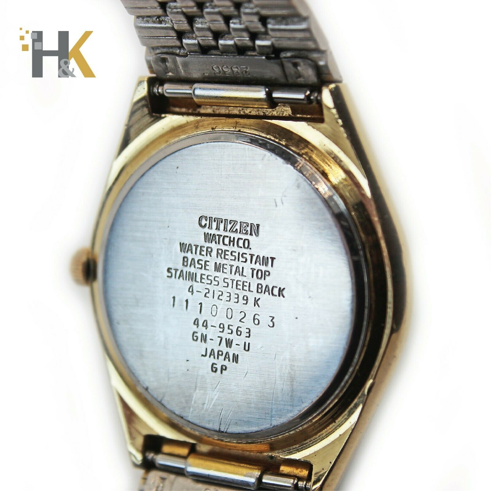 Vintage CITIZEN GN-7W-U Japan Quartz Watch Working Condition 