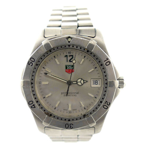 TAG HEUER WK1112 1 SILVER DIAL PROF 2000 SERIES 200M STAINLESS