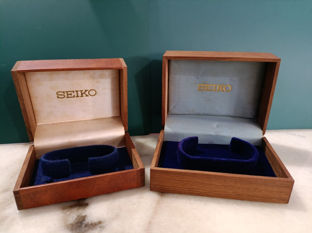 Seiko vintage wooden box | WatchCharts Marketplace