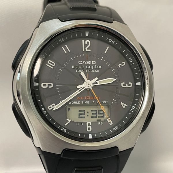 Casio Wave Ceptor WVA-430J-1AJF Menâ s Solar Atomic Radio Controlled ...