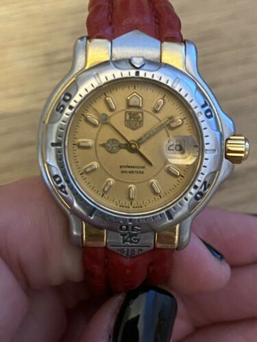 TAG Heuer 6000 Series Date Stainless Yellow Gold WH 1353 Ladies