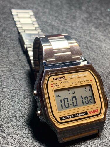 MENS - WOMENS - TEENS CASIO WR 593 A158 WE - DIGITAL WATCH - STAINLESS  STEEL | WatchCharts
